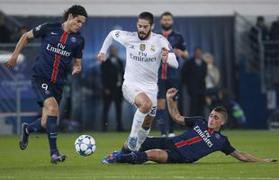 Veja imagens de PSG e Real Madrid pela Liga dos Campees