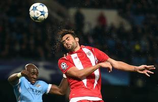 Veja fotos do jogo entre Manchester City e Sevilla pela Liga dos Campees