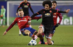 Fotos do jogo entre Manchester United e CSKA Moscou, pela Liga dos Campees