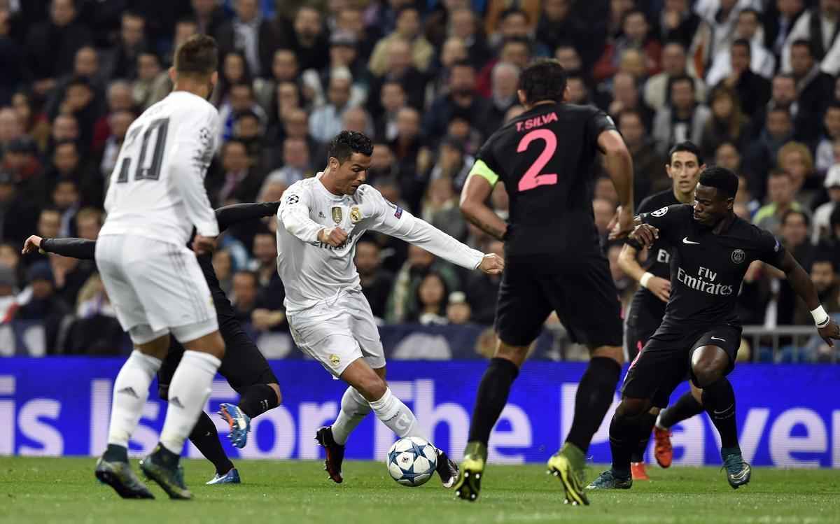 Veja fotos do jogo entre Real Madrid e Paris Saint-Germain no Estdio Santiago Bernabu
