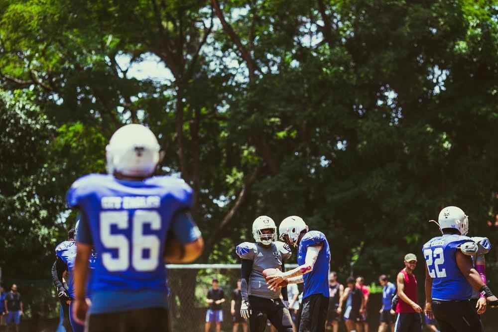 Veja imagens da seletiva do Get Eagles Futebol Americano