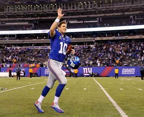 23º - Eli Manning - Quarterback do New York Giants - 14,450 milhões de dólares