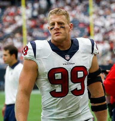 25º - J.J. Watt - Defensive End do Houston Texans - 13,969 milhões de dólares