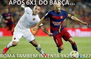 Goleada do Barcelona vira meme nas redes sociais