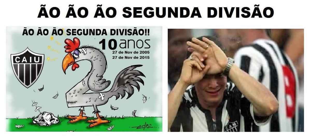 Cruzeirenses foram s redes sociais nesta sexta-feira comemorar os dez anos do rebaixamento do Atltico