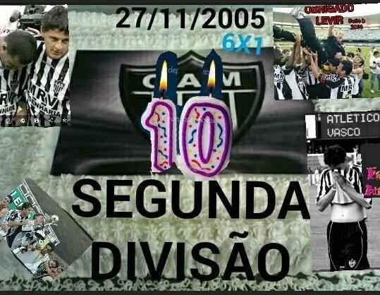 Cruzeirenses foram s redes sociais nesta sexta-feira comemorar os dez anos do rebaixamento do Atltico