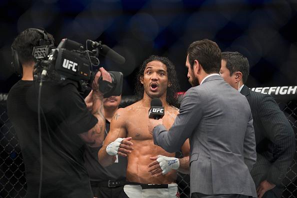 Imagens da vitria de Ben Henderson na luta principal em Seul