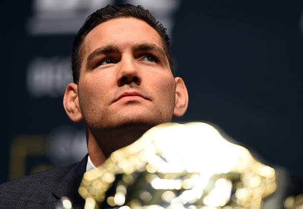 Super coletiva do UFC em Las Vegas - O campeo peso mdio, Chris Weidman, astro do UFC 194