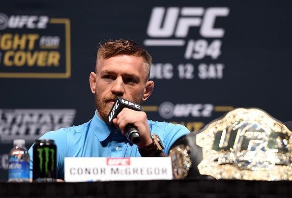 Super coletiva do UFC em Las Vegas - O campeo interino Conor McGregor, astro do UFC 194