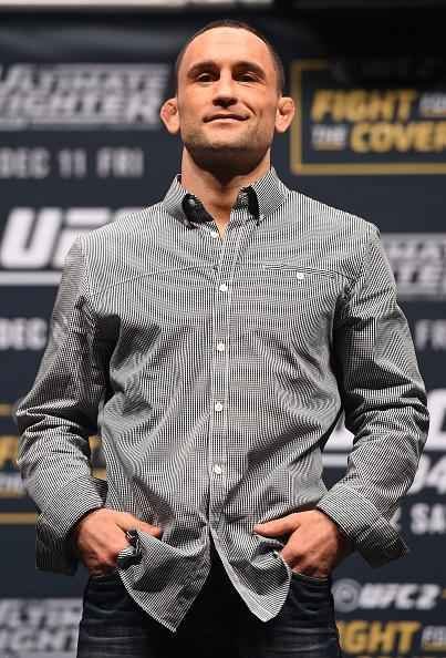 Super coletiva do UFC em Las Vegas - Frankie Edgar posa para fotos 