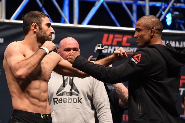 Pesagem oficial do UFC Fight Night 80 - Omari Akhmedov e Serginho Moraes