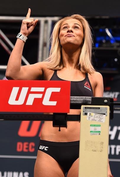 Pesagem oficial do UFC Fight Night 80 - Protagonista, Paige VanZant sobe  balana