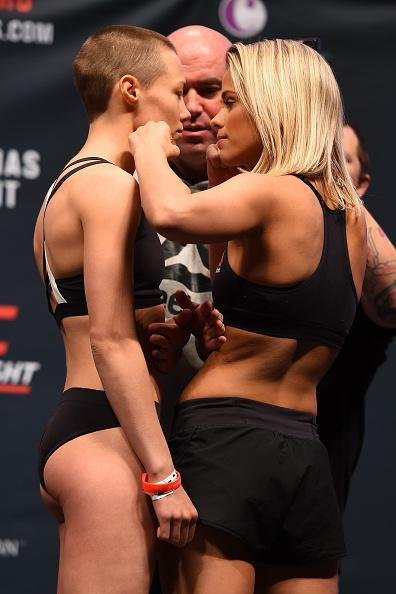 Pesagem oficial do UFC Fight Night 80 - Protagonistas Rose Namajunas e Paige VanZant