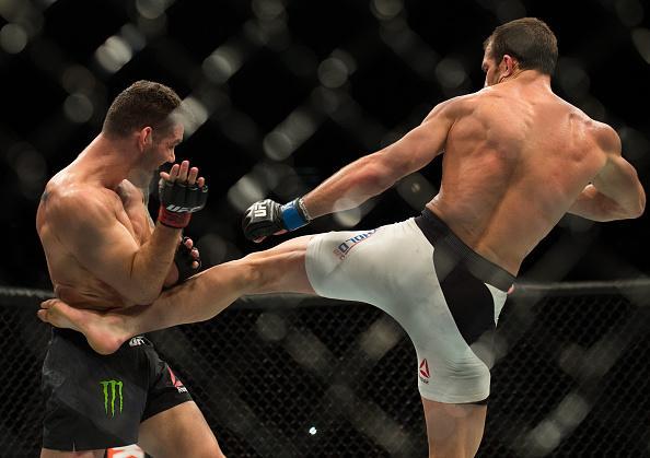 Fotos da batalha entre Luke Rockhold e Chris Weidman