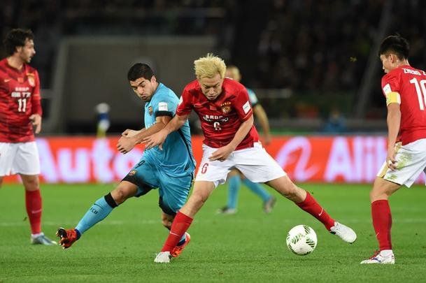 Confira a galeria do confronto entre Barcelona e Guangzhou Evergrande