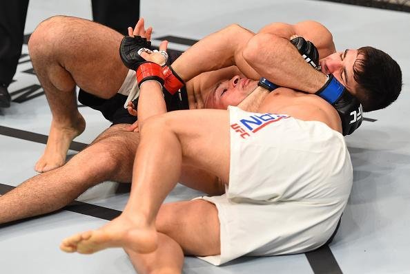 Vicente Luque venceu Hayder Hassan por finalizao a 2min13seg do primeiro round