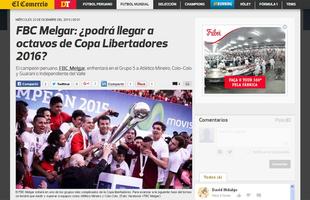 No Peru, o jornal El Comercio no faz projees sobre o Melgar. A publicao joga a responsabilidade para o leitor e pergunta: 'Poder chegar s oitavas da Copa Libertadores 2016?' O jornal chama o grupo de complicado. 'Os rivais j confirmados partem como favoritos pela crtica internacional.'