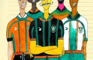 Esboo de uniforme do Amrica desenhado pelo estilista Ronaldo Fraga