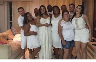 Leandro Donizete com os familiares