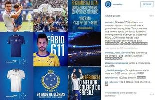 Cruzeiro postou mensagem no Instagram
