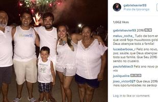 Confira as mensagens e fotos postadas pelos atletas celestes na virada do ano