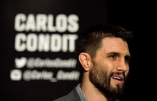 Desafiante Carlos Condit conversa com a imprensa