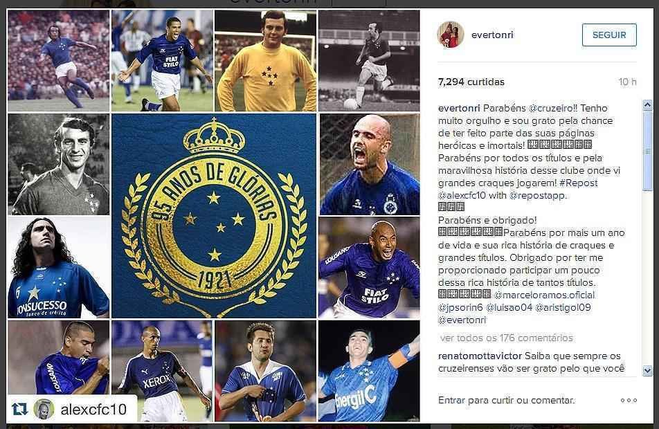 Everton Ribeiro, ex-jogador do Cruzeiro