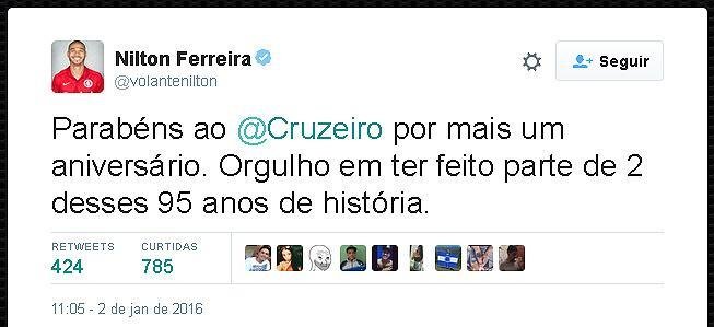 Nilton, ex-jogador do Cruzeiro