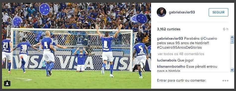 Gabriel Xavier, meio-campista do Cruzeiro