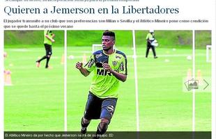 O Estadio Deportivo, de Sevilla, destaca que o Galo pretende segurar Jemerson para a Libertadores
