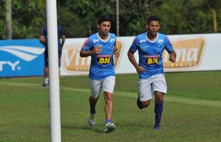 Imagens do treino do Cruzeiro nesta tera-feira na Toca da Raposa II