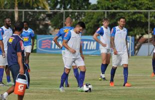 Imagens do treino do Cruzeiro nesta tera-feira na Toca da Raposa II