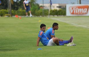 Imagens do treino do Cruzeiro nesta tera-feira na Toca da Raposa II