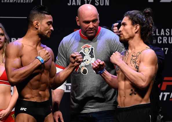 Pesagem do UFC Fight Night 81 - Maximo Blanco e Luke Sanders