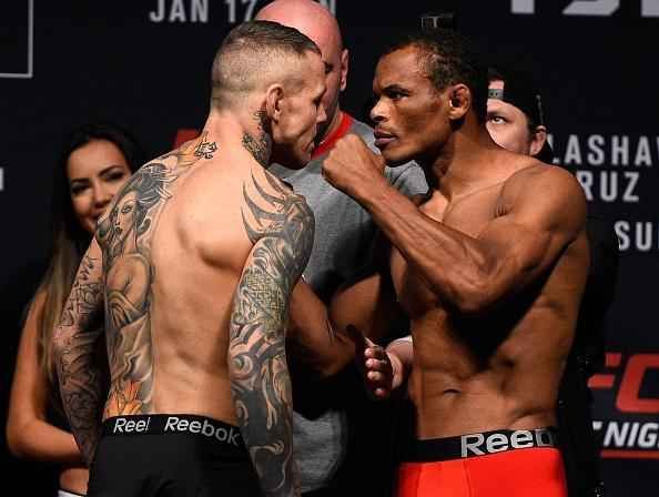 Pesagem do UFC Fight Night 81 - Ross Pearson e o brasileiro Francisco Massaranduba