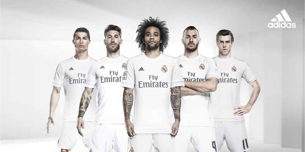 8 lugar: camiseta titular do Real Madrid (temporada 2015/16)