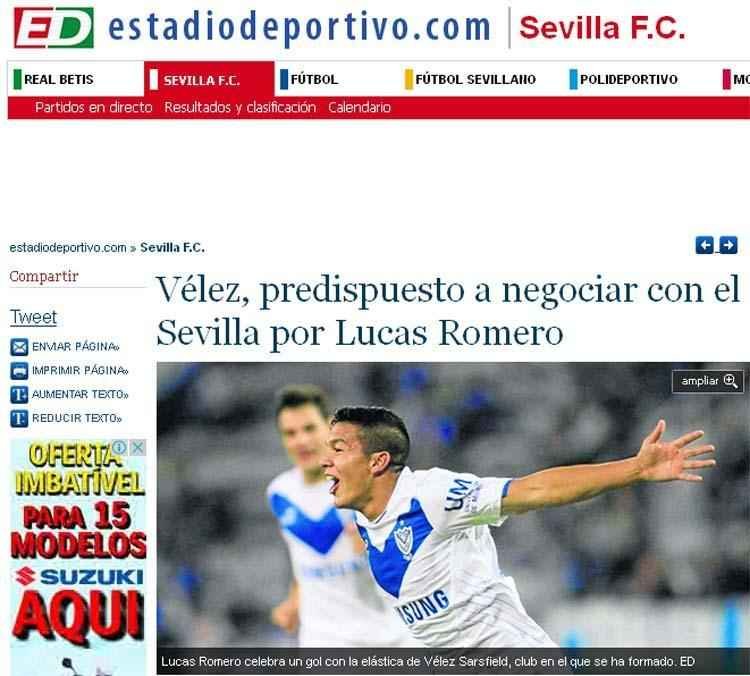 Sevilla esteve muito perto de contratar Romero ano passado