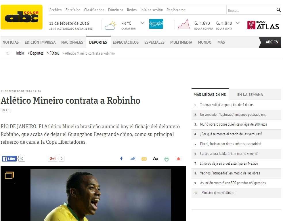 Jornal ABC Color, do Paraguai