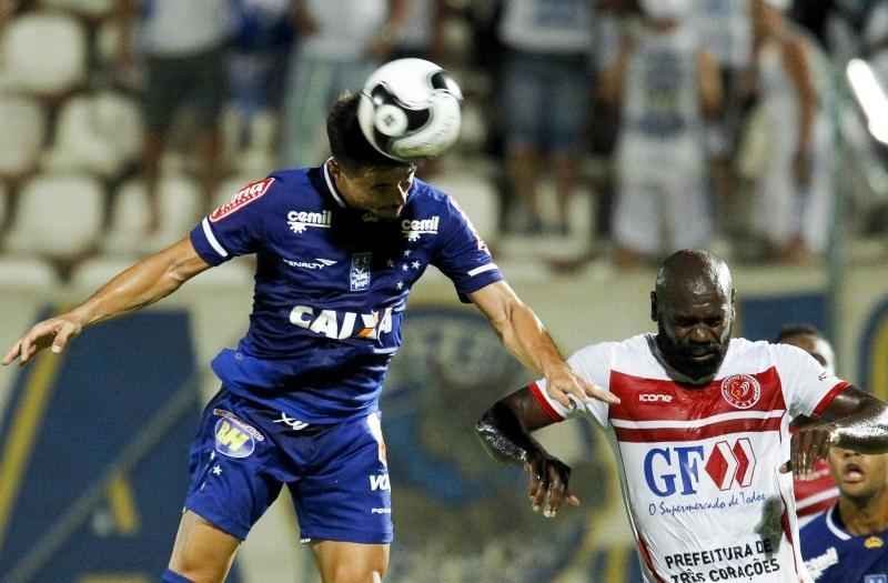 Veja imagens da partida entre Tricordiano e Cruzeiro, na Arena do Jacar
