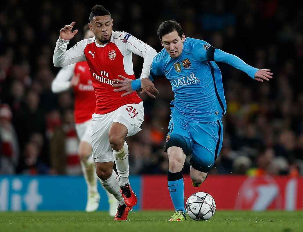 Imagens da vitria do Barcelona diante do Arsenal pelas oitavas de final da Liga dos Campees