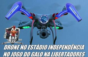 Veja memes do drone que invadiu o gramado do Independncia, no jogo do Atltico