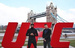 Anderson Silva, Michael Bisping, Thales Leites e Gegard Mousasi participam da conferncia