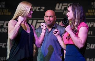Media Day do UFC 196 - Encarada entre Holly Holm e Miesha Tate