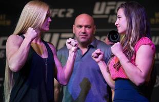 Media Day do UFC 196 - Encarada entre Holly Holm e Miesha Tate