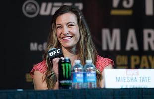 Media Day do UFC 196 - A bela Miesha Tate na coletiva