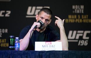 Media Day do UFC 196 - Nate Diaz e suas costumeiras provocaes
