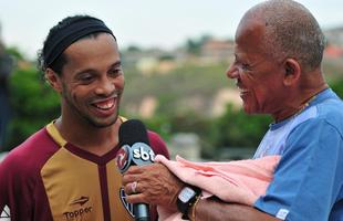 Dois dolos do Atltico: Ronaldinho e Dad Maravilha