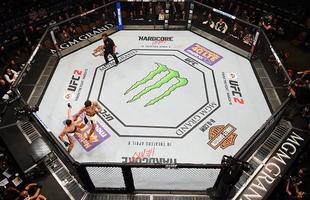 UFC 196, em Las Vegas - vista geral do octgono, de cima do MGM Grand Garden Arena