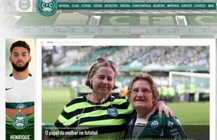 Coritiba publicou um artigo de uma torcedora que tratou o 'papel da mulher no futebol'