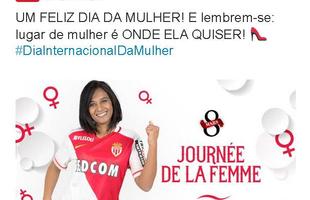 O perfil brasileiro do Monaco, da Frana, tambm lembrou a data no Twitter